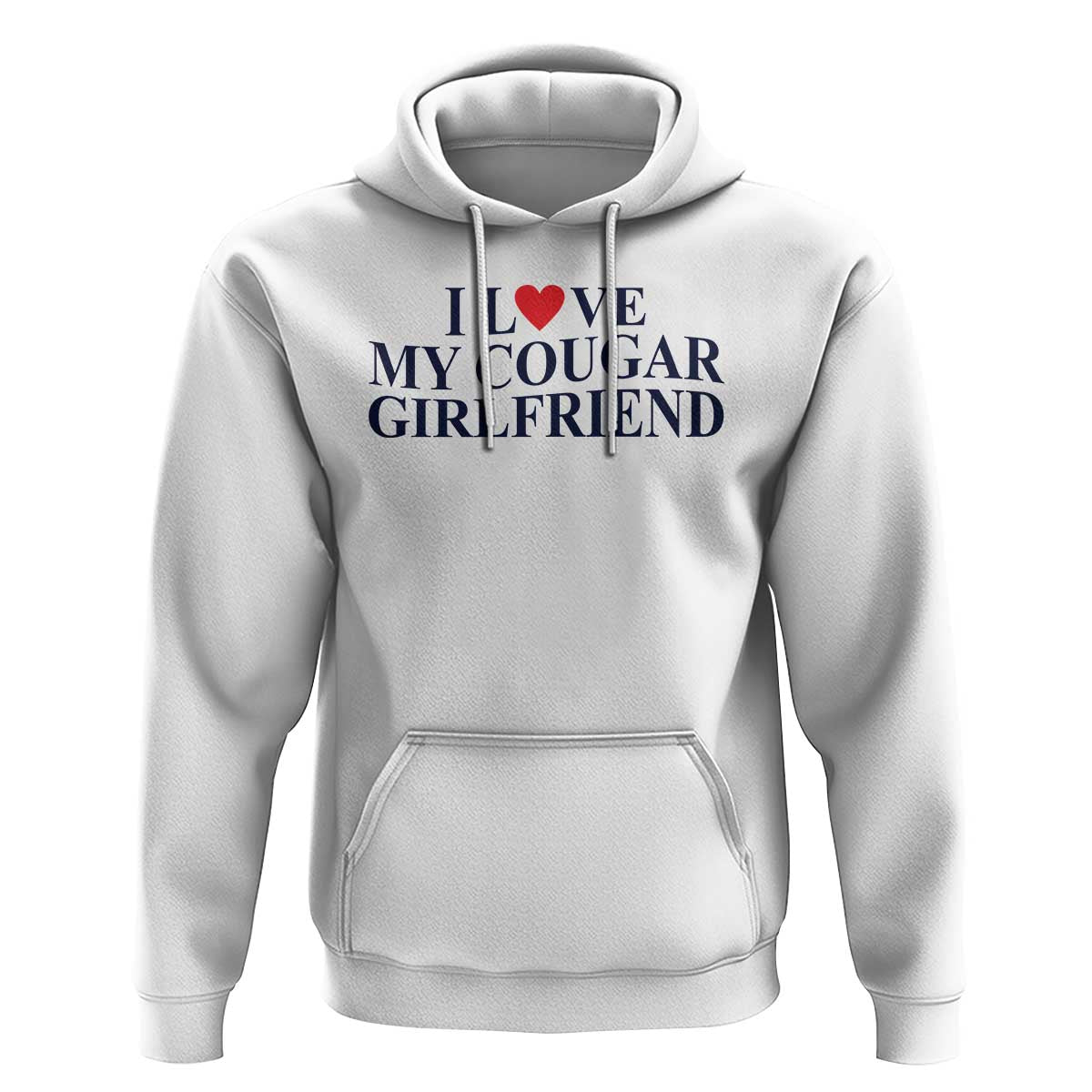 I Love My Cougar Girlfriend Hoodie Funny Gift for Him Boyfriend Valentine