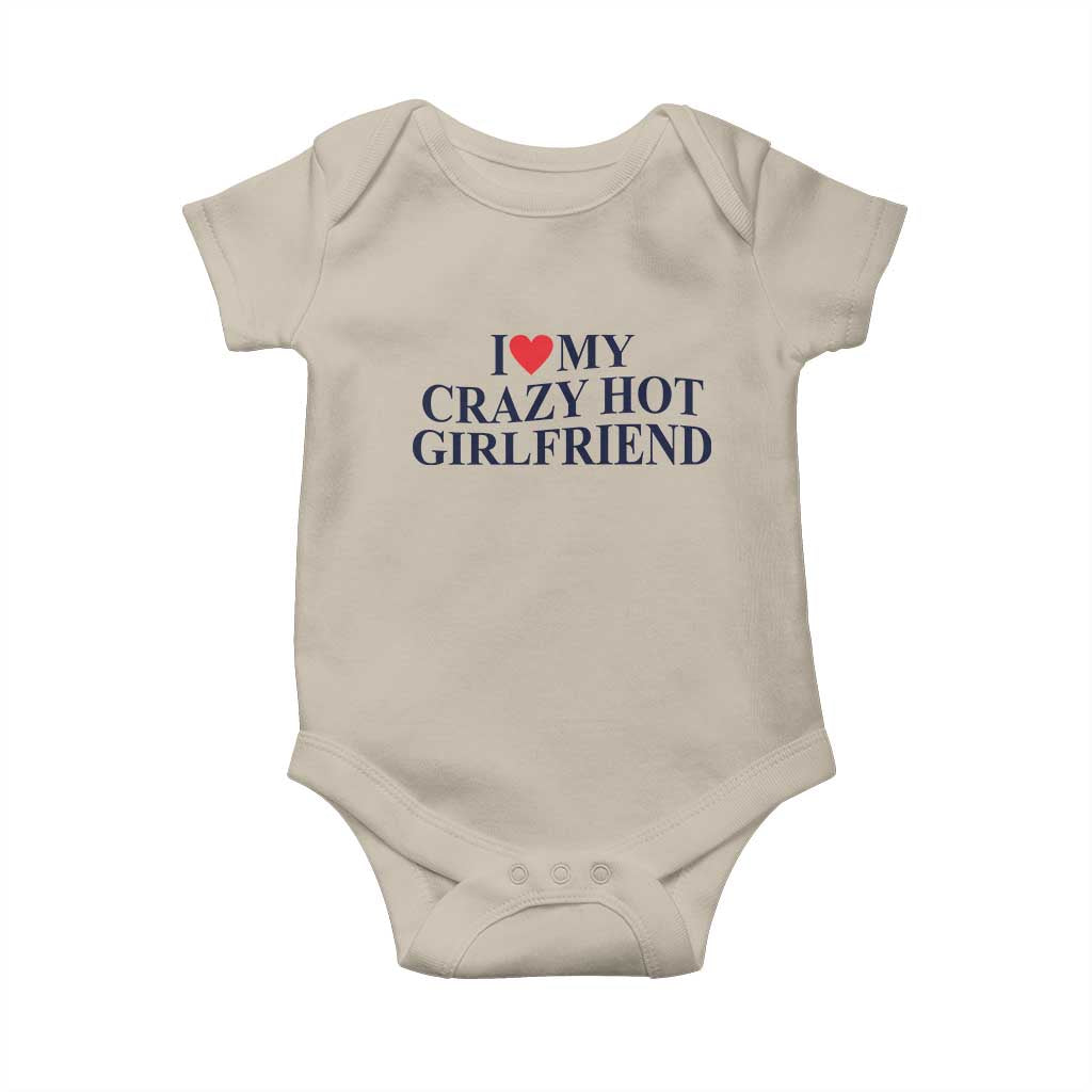 I Love My Girlfriend Baby Onesie Funny Gift for Him Boyfriend Valentine Hot Girlfriend