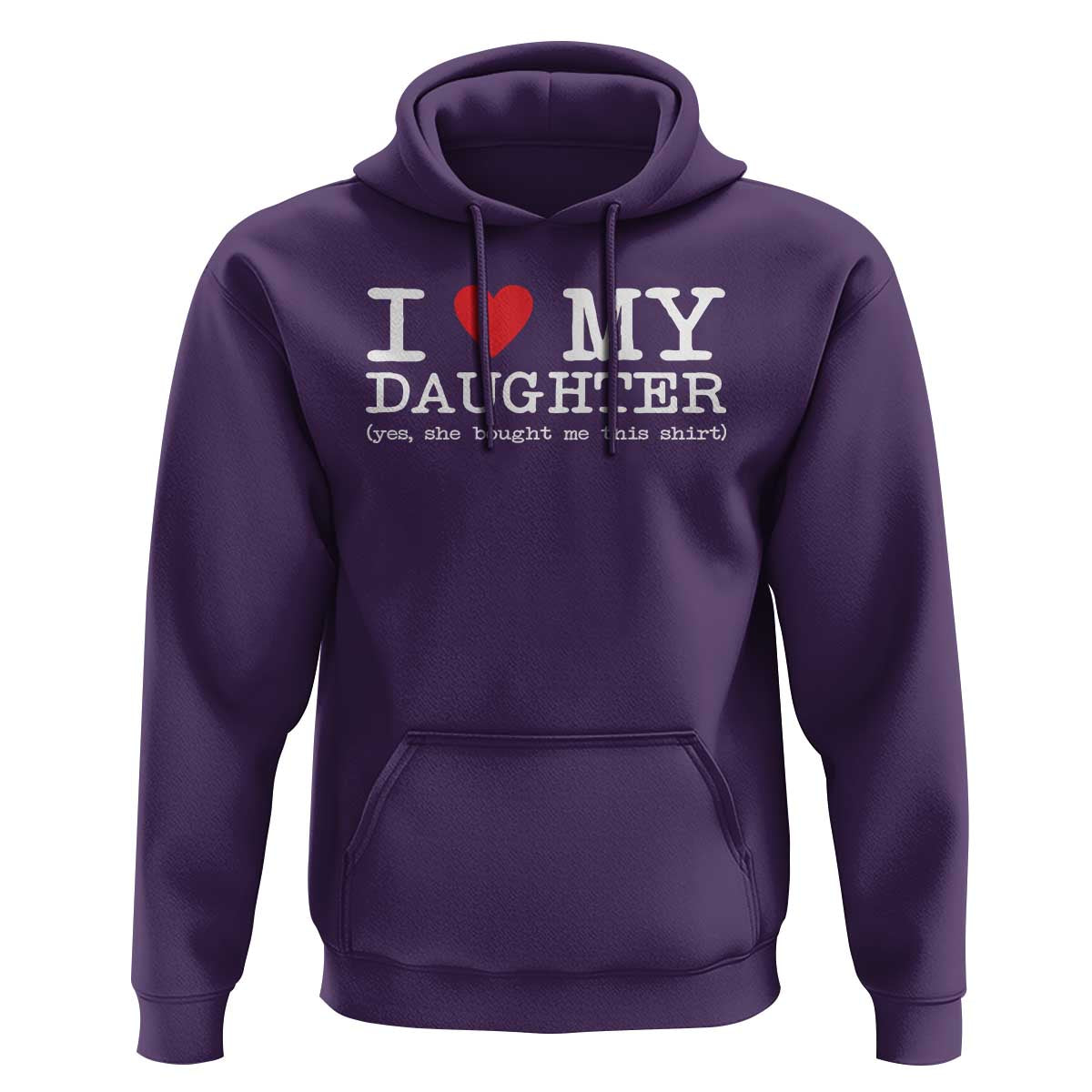 I Love My Daughter Hoodie Funny Mom Dad Gift From Daughter Classic Logo