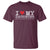 I Love My Daughter T Shirt Funny Mom Dad Gift From Daughter Classic Logo