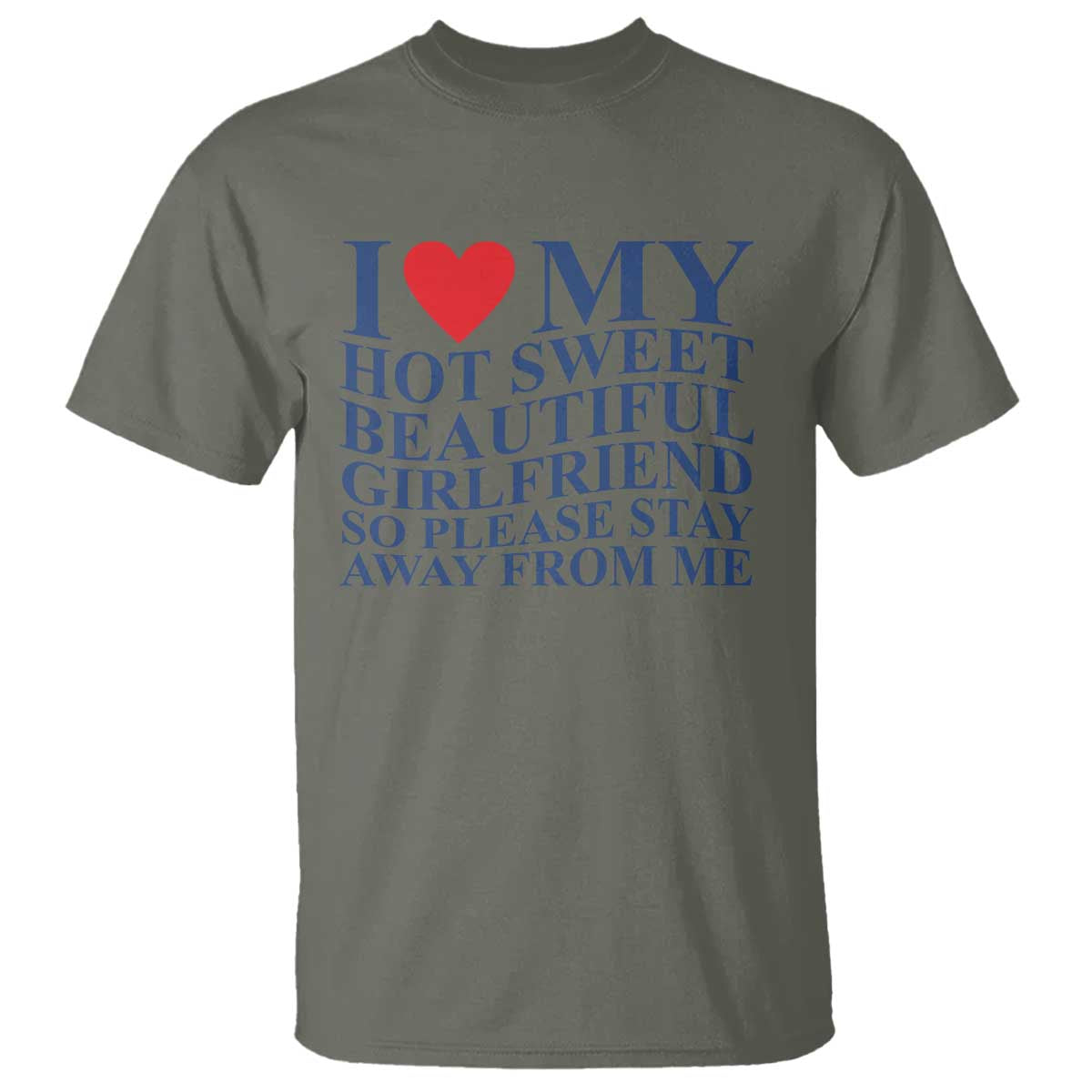 I Love My Hot Girlfriend T Shirt Funny Gift for Him Boyfriend Valentine