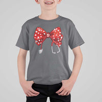 Nurse Coquette Valentine Heart T Shirt For Kid Gift For Healthcare Professionals Bow