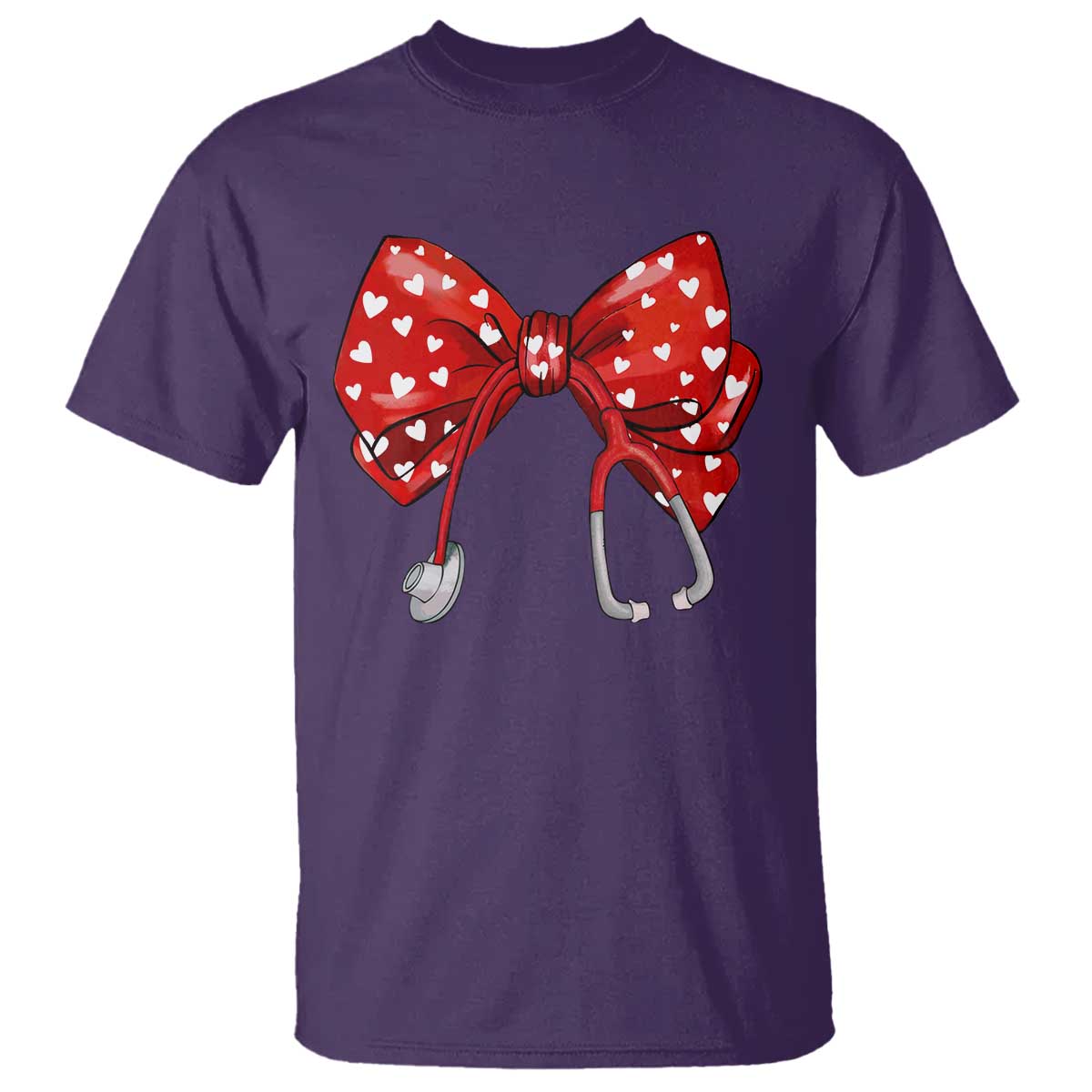 Nurse Coquette Valentine Heart T Shirt Gift For Healthcare Professionals Bow