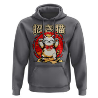 Maneki Neko Hoodie Kawaii Japanese Lucky Cat