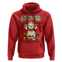Maneki Neko Hoodie Kawaii Japanese Lucky Cat