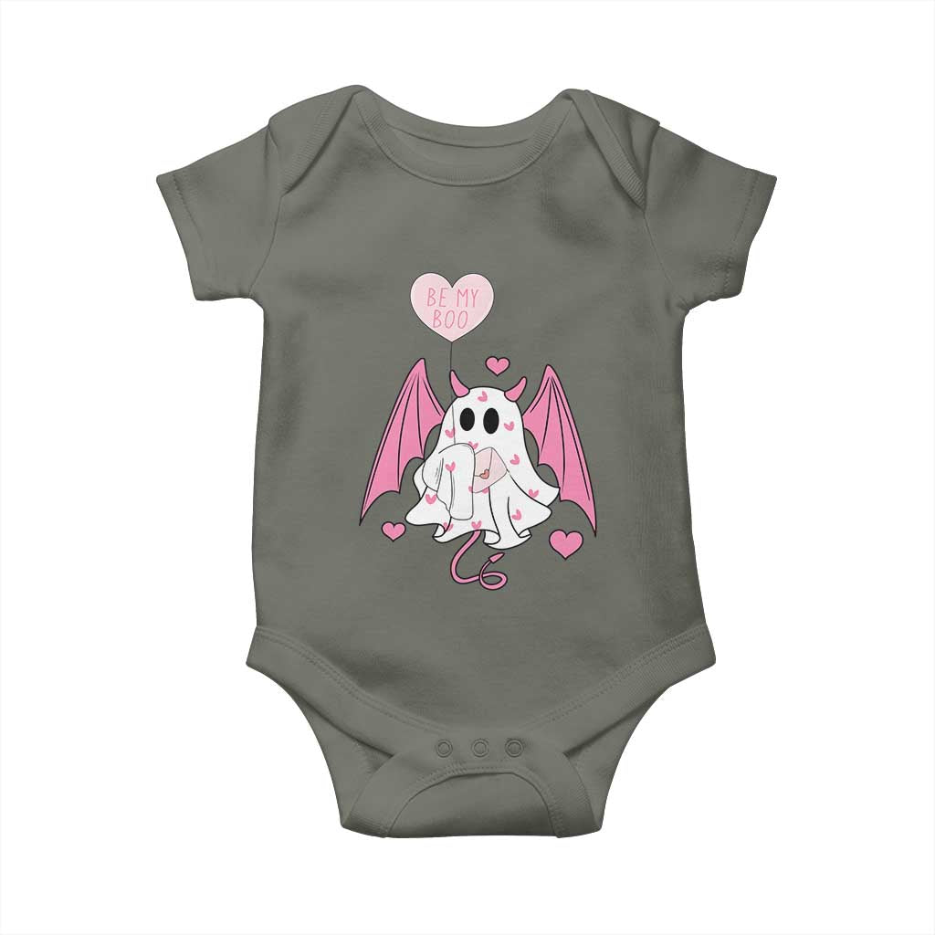 Valentines Ghost Baby Onesie Be My Boo Cute Funny