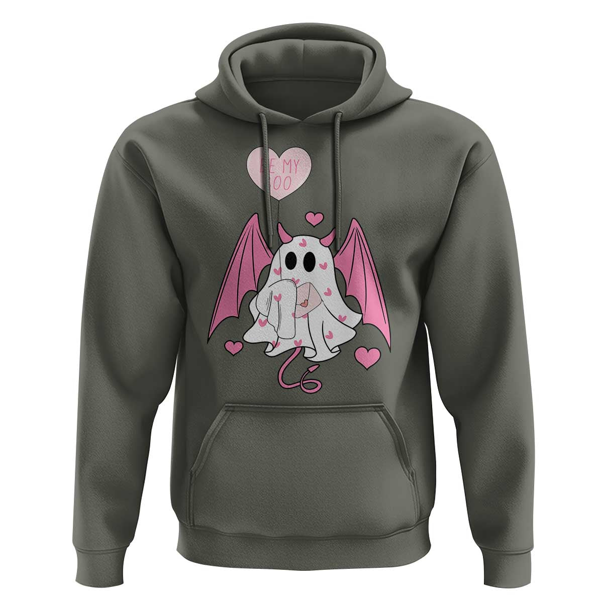Valentines Ghost Hoodie Be My Boo Cute Funny