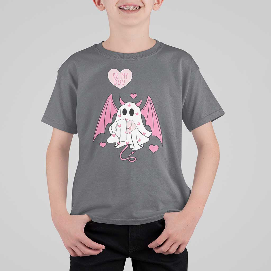 Valentines Ghost T Shirt For Kid Be My Boo Cute Funny
