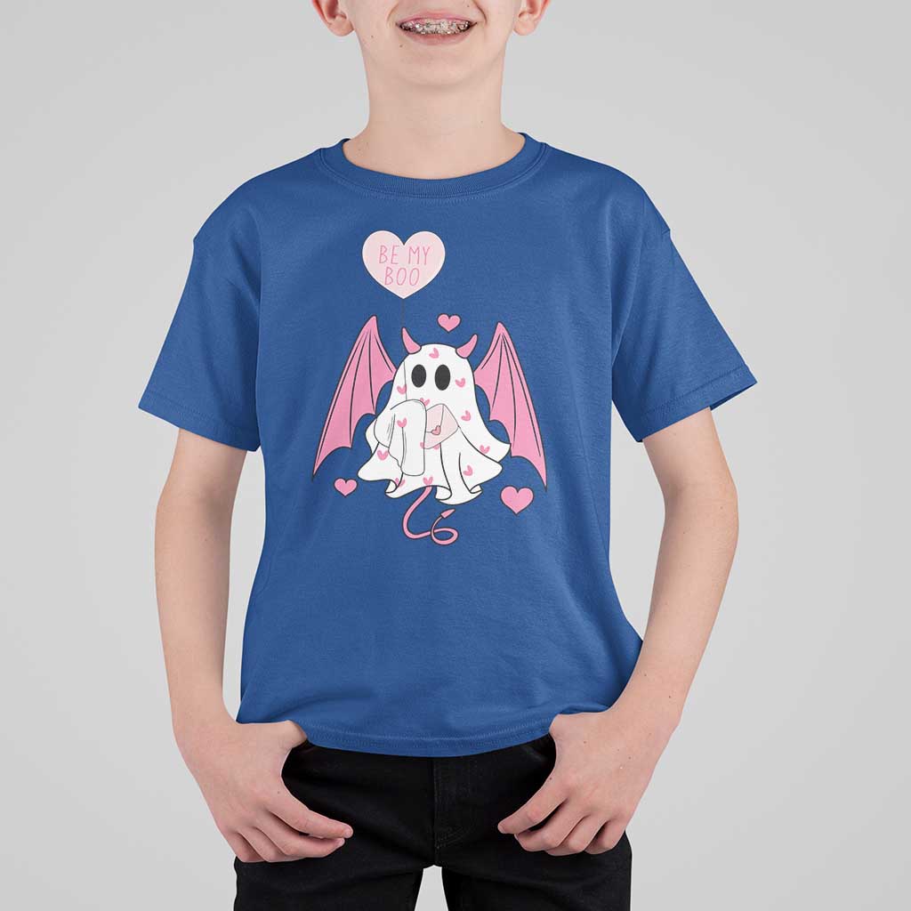 Valentines Ghost T Shirt For Kid Be My Boo Cute Funny