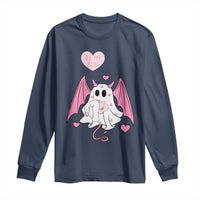Valentines Ghost Long Sleeve Shirt Be My Boo Cute Funny