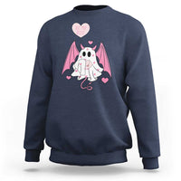Valentines Ghost Sweatshirt Be My Boo Cute Funny