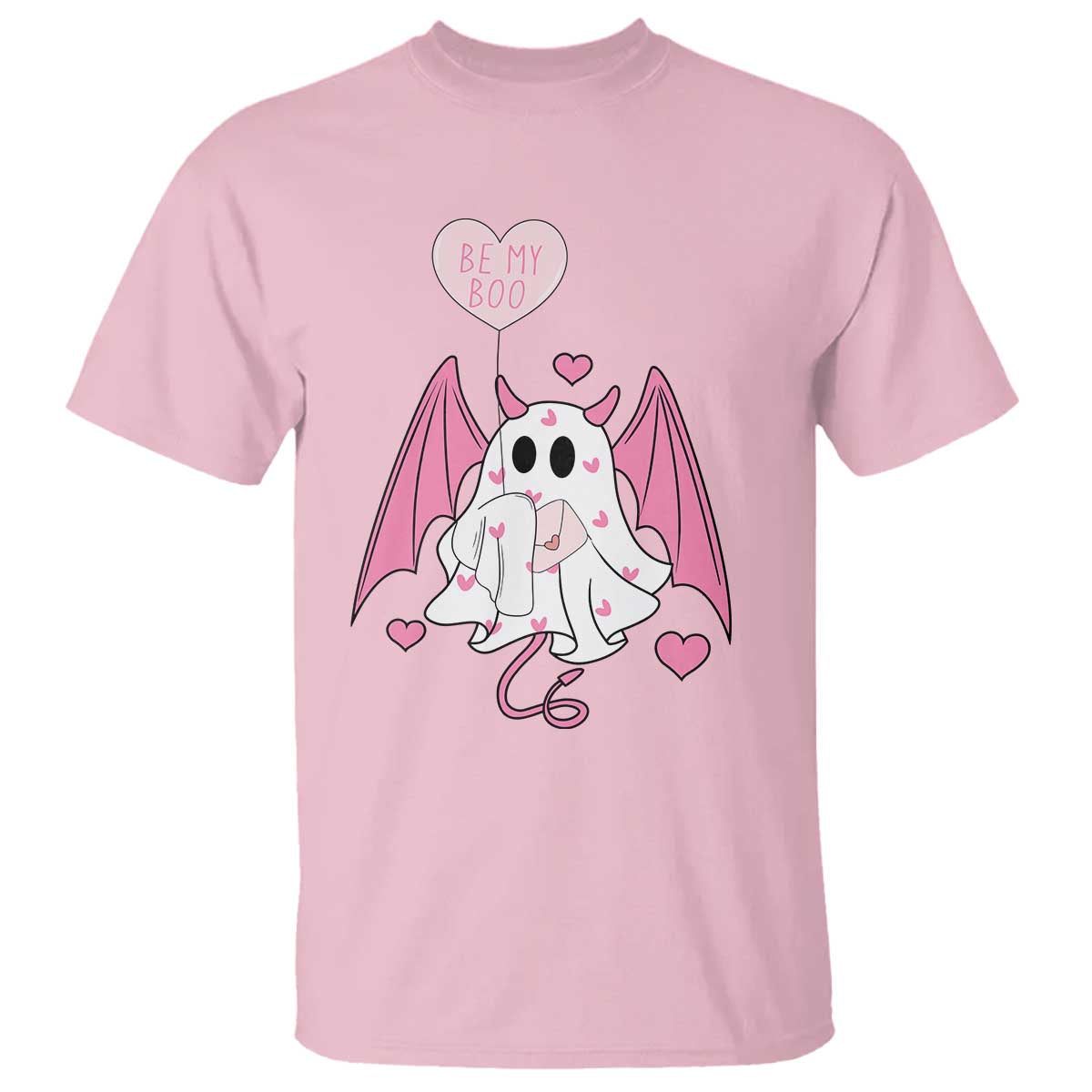 Valentines Ghost T Shirt Be My Boo Cute Funny