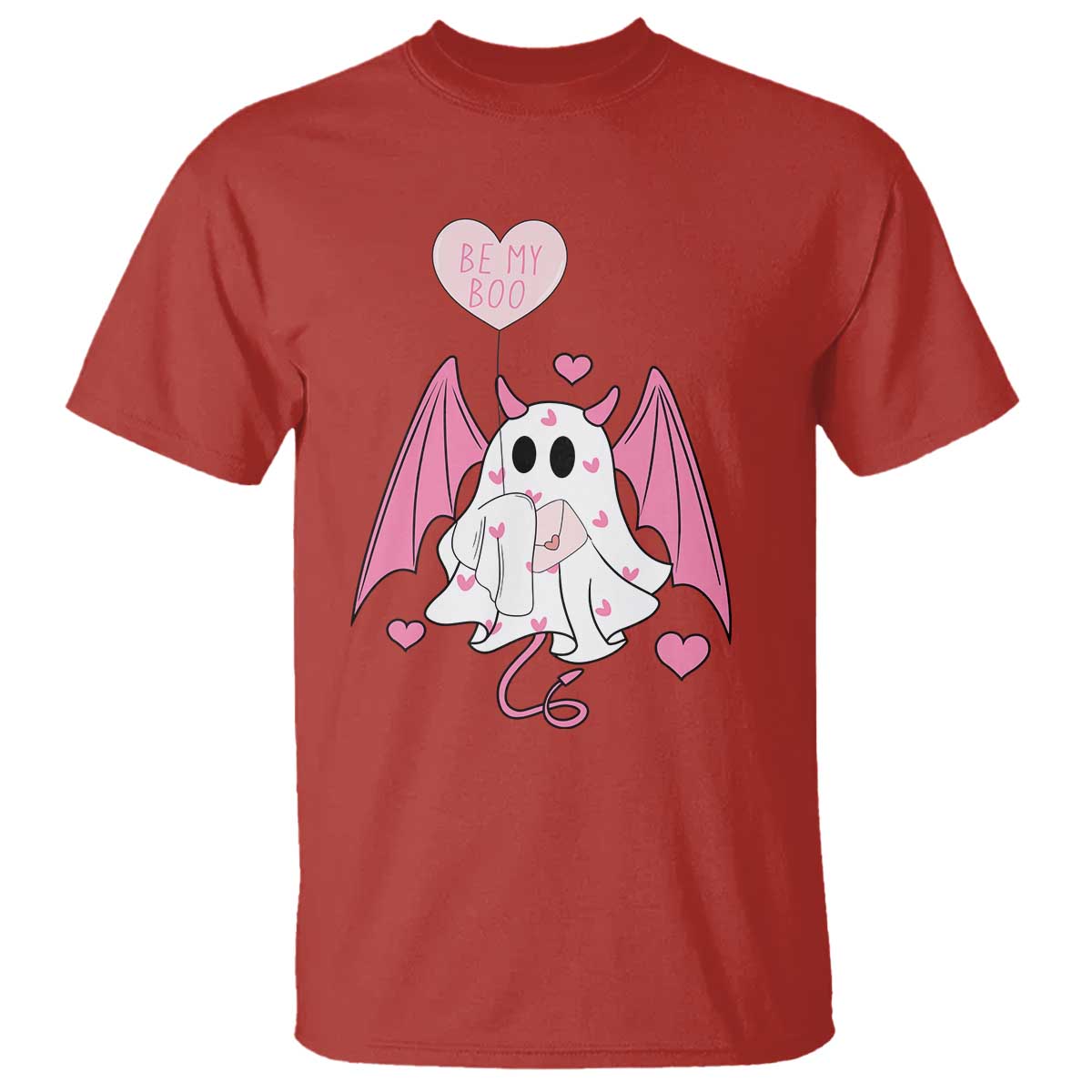 Valentines Ghost T Shirt Be My Boo Cute Funny