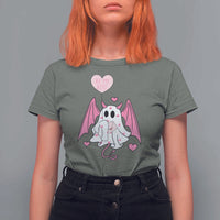 Valentines Ghost T Shirt For Women Be My Boo Cute Funny