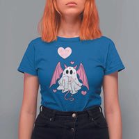 Valentines Ghost T Shirt For Women Be My Boo Cute Funny