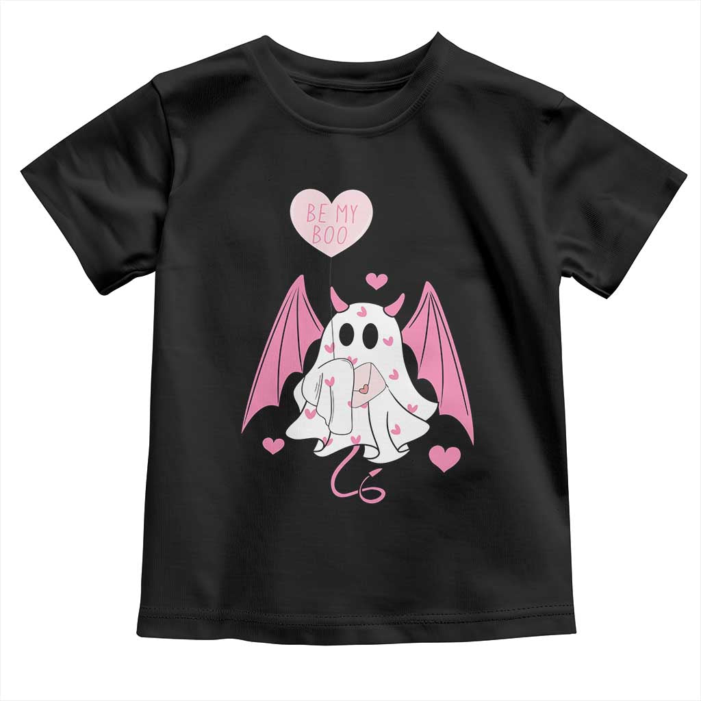 Valentines Ghost Toddler T Shirt Be My Boo Cute Funny