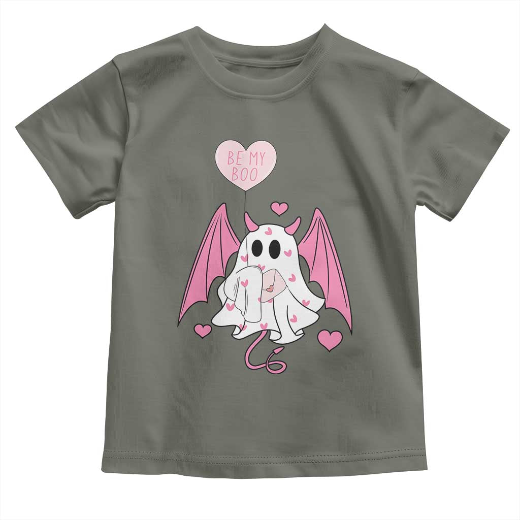 Valentines Ghost Toddler T Shirt Be My Boo Cute Funny