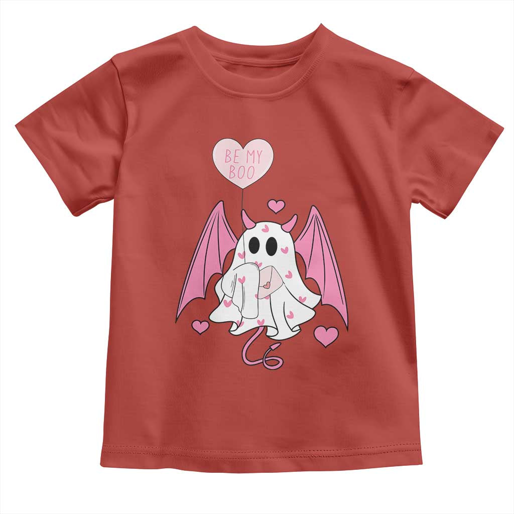 Valentines Ghost Toddler T Shirt Be My Boo Cute Funny