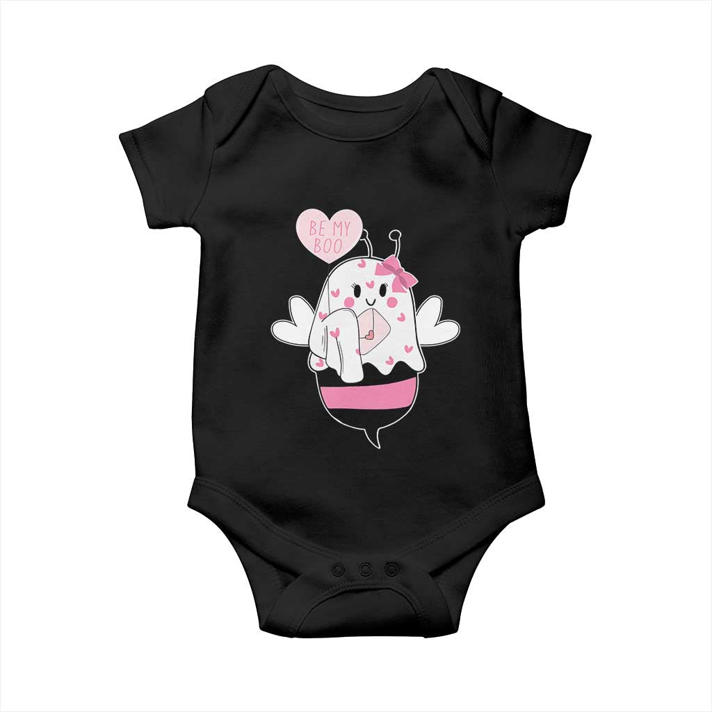 Valentines Ghost Baby Onesie Be My Boo Bee Boobee Coquette Cute Funny
