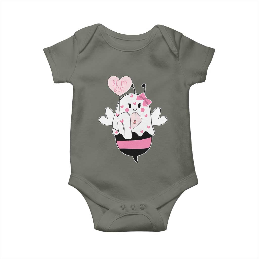 Valentines Ghost Baby Onesie Be My Boo Bee Boobee Coquette Cute Funny