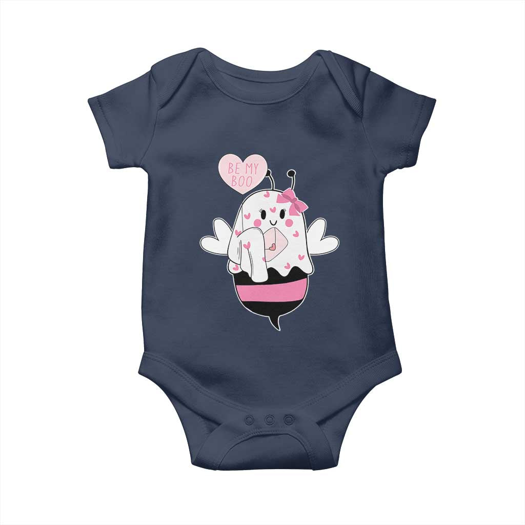 Valentines Ghost Baby Onesie Be My Boo Bee Boobee Coquette Cute Funny