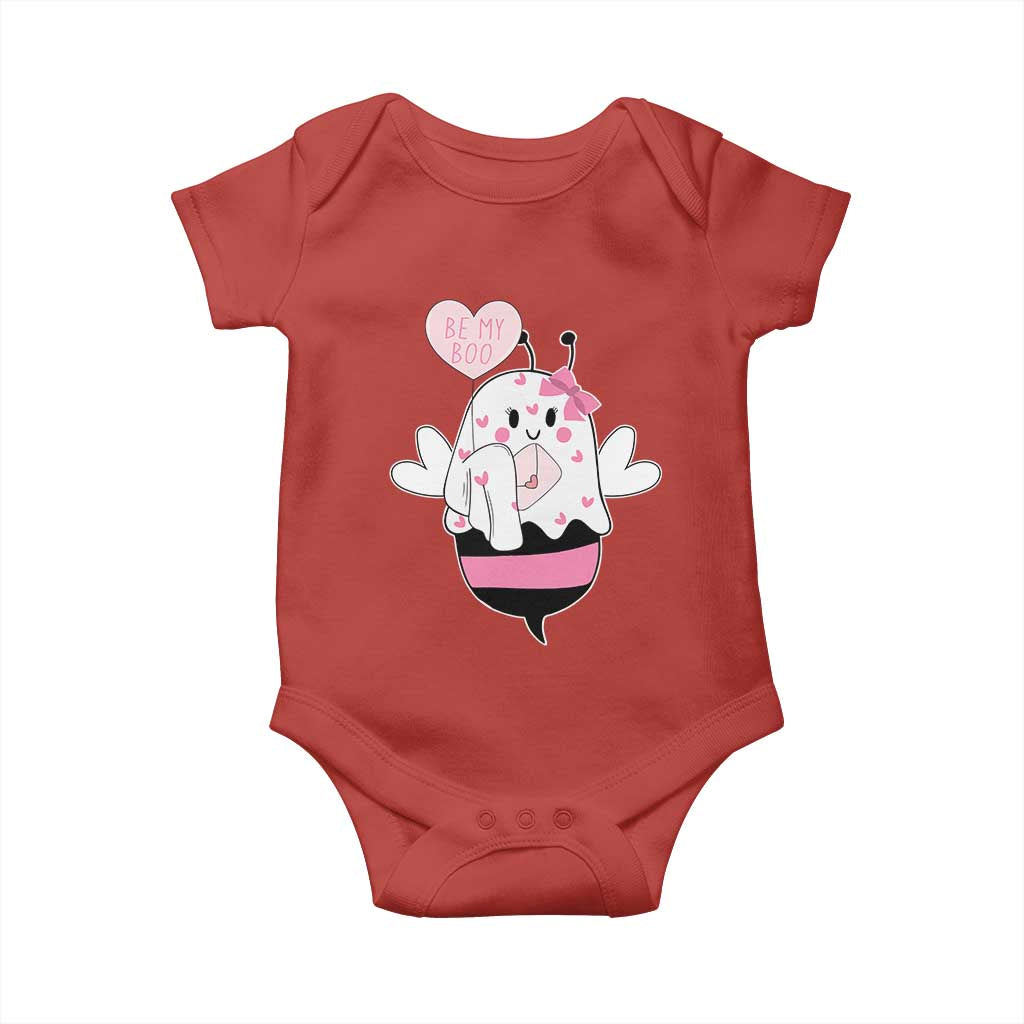 Valentines Ghost Baby Onesie Be My Boo Bee Boobee Coquette Cute Funny