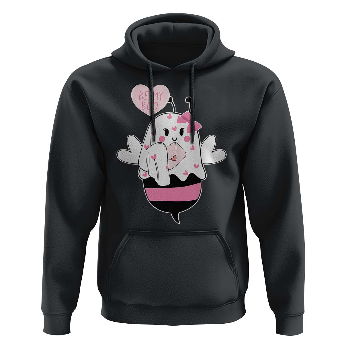 Valentines Ghost Hoodie Be My Boo Bee Boobee Coquette Cute Funny