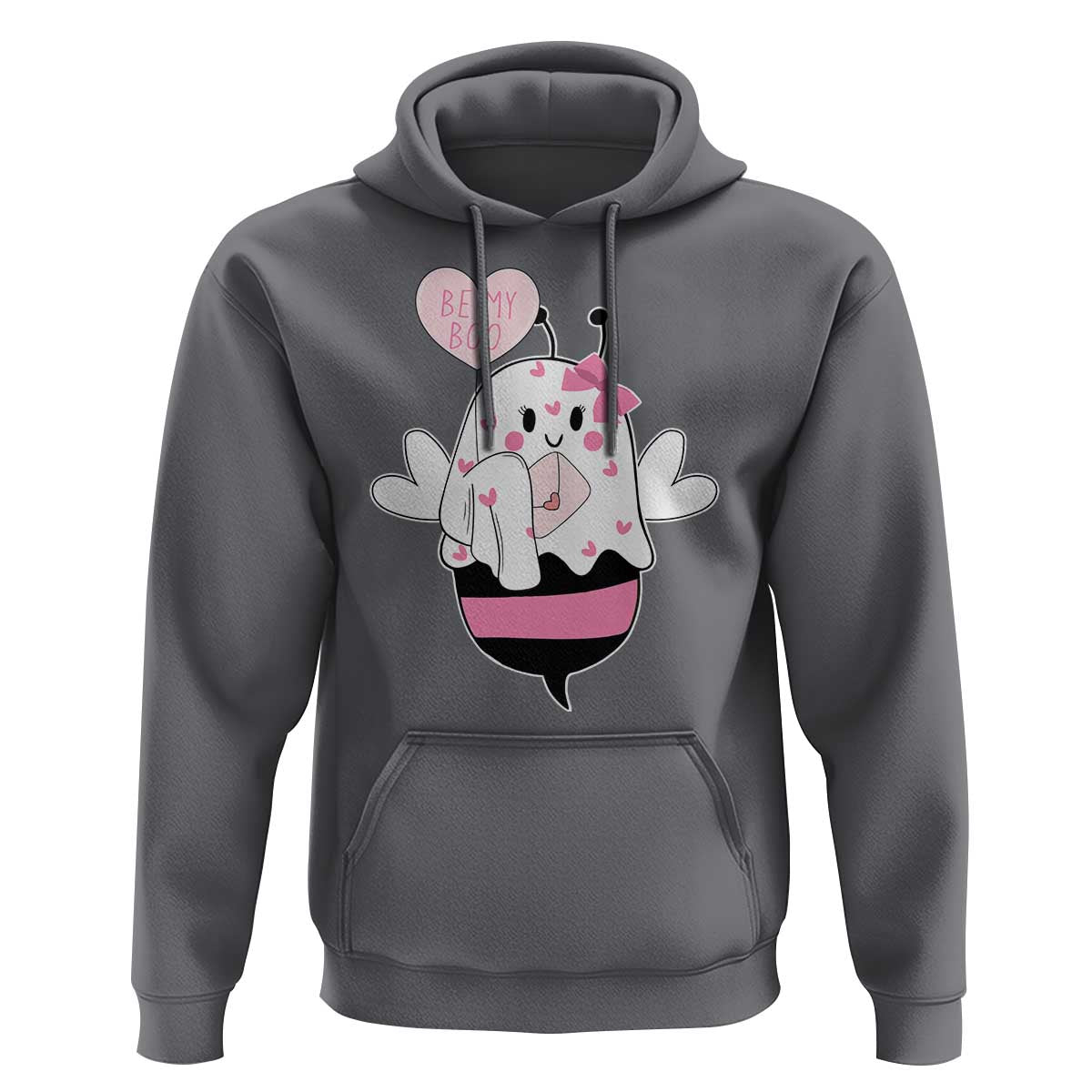 Valentines Ghost Hoodie Be My Boo Bee Boobee Coquette Cute Funny