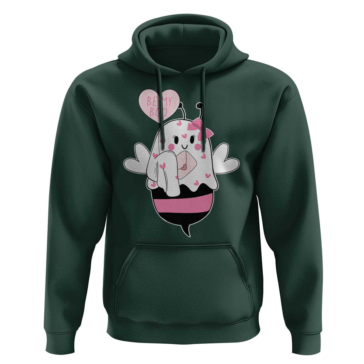 Valentines Ghost Hoodie Be My Boo Bee Boobee Coquette Cute Funny