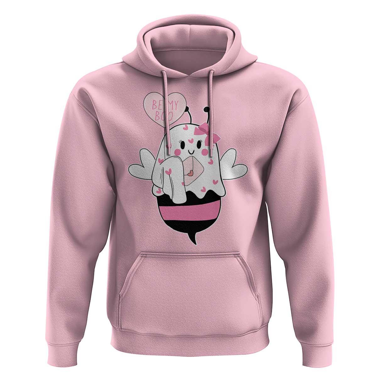 Valentines Ghost Hoodie Be My Boo Bee Boobee Coquette Cute Funny