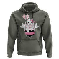 Valentines Ghost Hoodie Be My Boo Bee Boobee Coquette Cute Funny