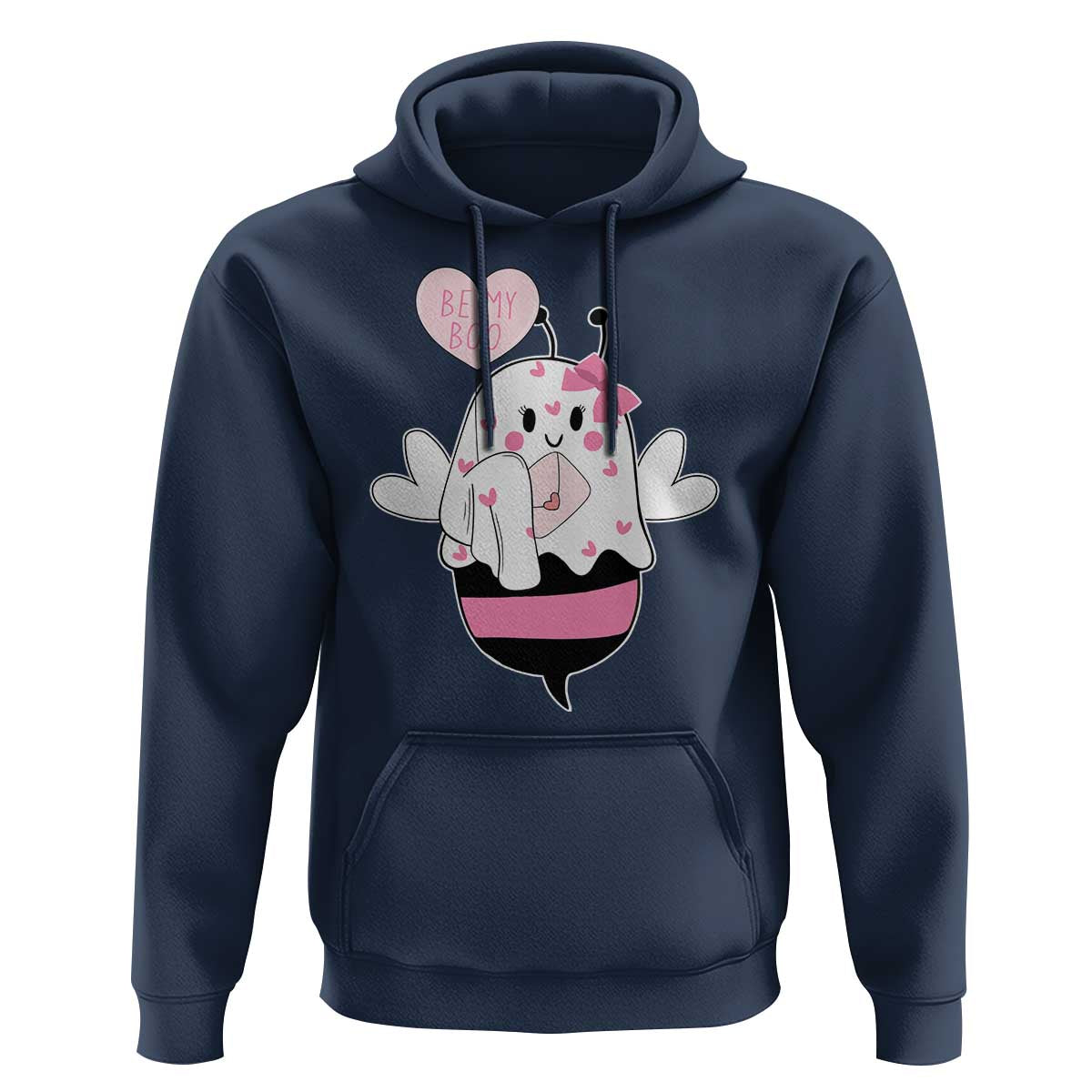 Valentines Ghost Hoodie Be My Boo Bee Boobee Coquette Cute Funny