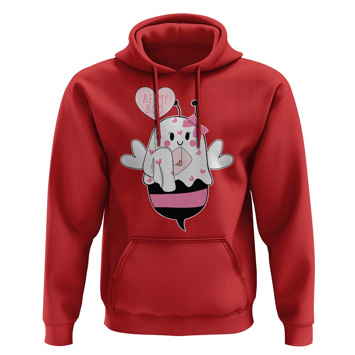 Valentines Ghost Hoodie Be My Boo Bee Boobee Coquette Cute Funny