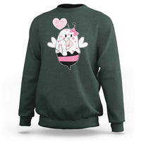 Valentines Ghost Sweatshirt Be My Boo Bee Boobee Coquette Cute Funny