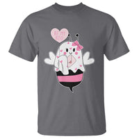 Valentines Ghost T Shirt Be My Boo Bee Boobee Coquette Cute Funny