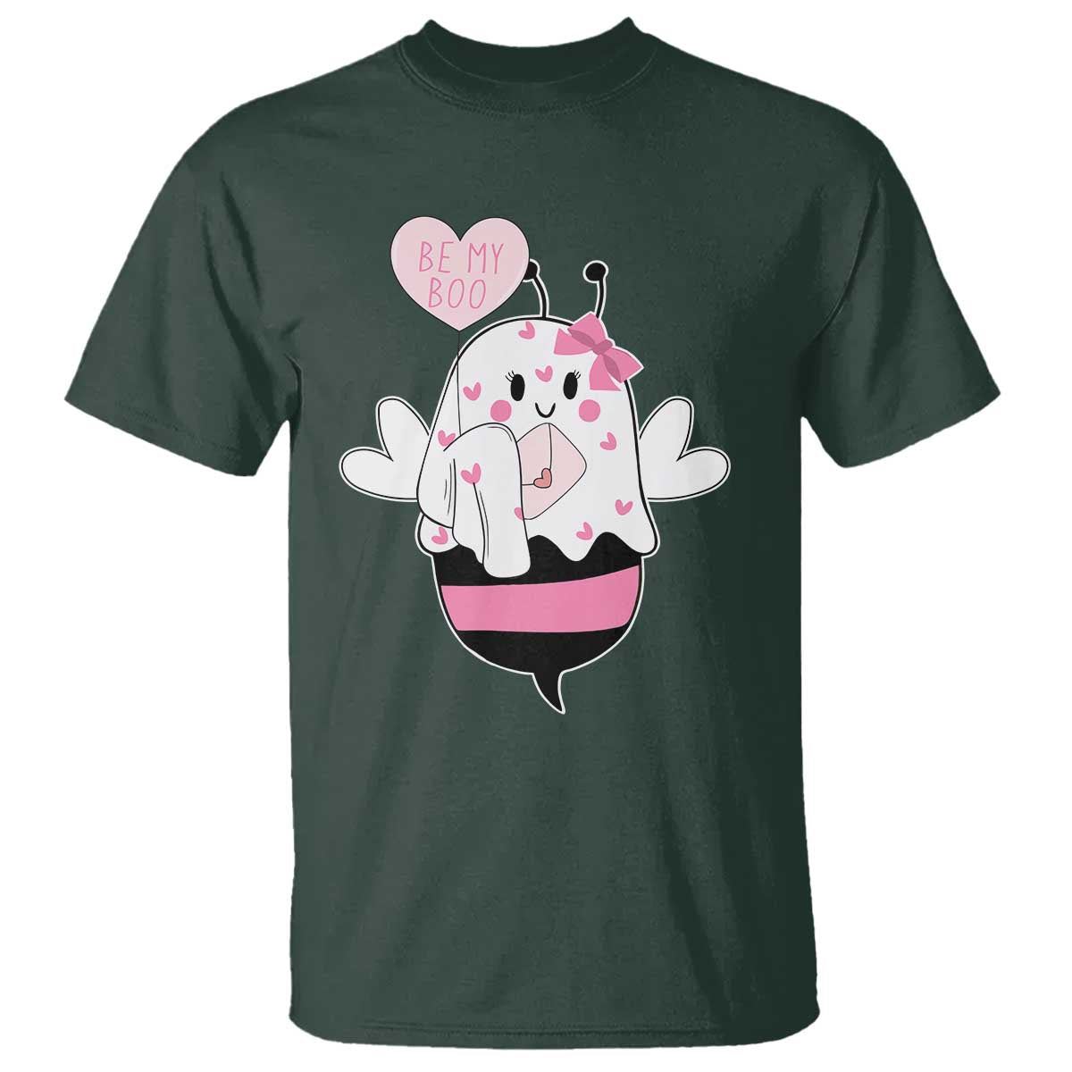Valentines Ghost T Shirt Be My Boo Bee Boobee Coquette Cute Funny