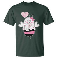 Valentines Ghost T Shirt Be My Boo Bee Boobee Coquette Cute Funny