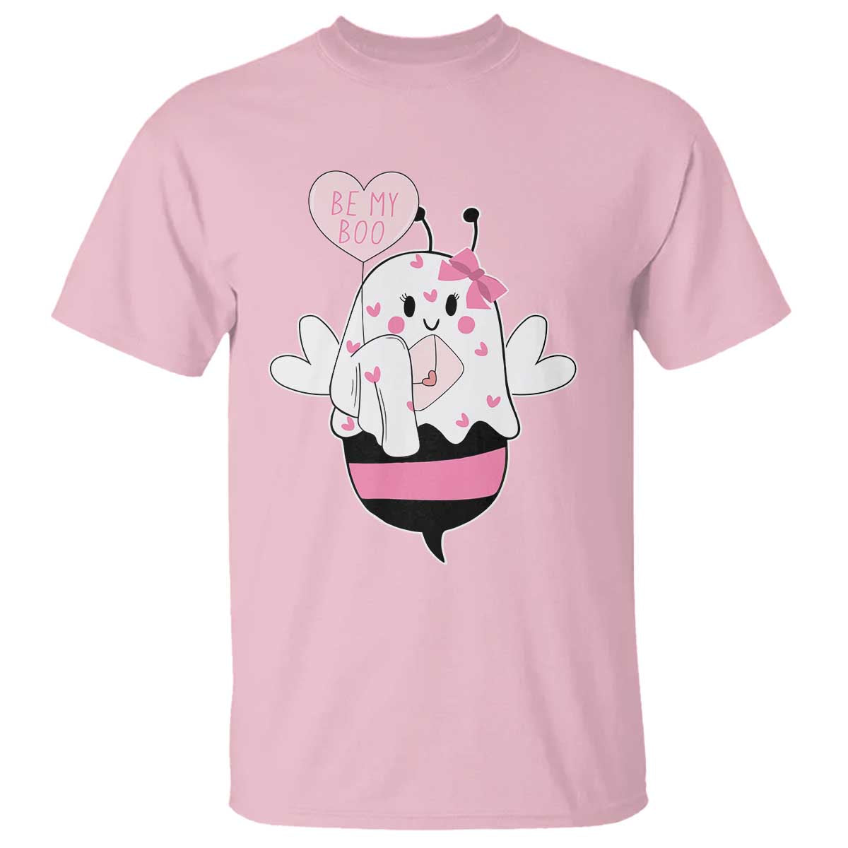 Valentines Ghost T Shirt Be My Boo Bee Boobee Coquette Cute Funny