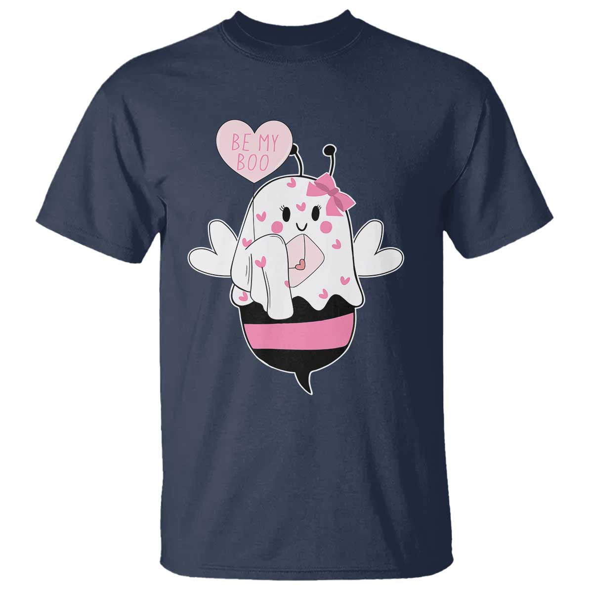 Valentines Ghost T Shirt Be My Boo Bee Boobee Coquette Cute Funny