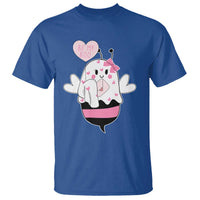 Valentines Ghost T Shirt Be My Boo Bee Boobee Coquette Cute Funny
