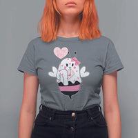 Valentines Ghost T Shirt For Women Be My Boo Bee Boobee Coquette Cute Funny