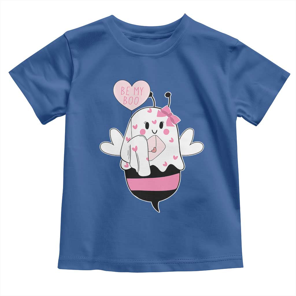 Valentines Ghost Toddler T Shirt Be My Boo Bee Boobee Coquette Cute Funny