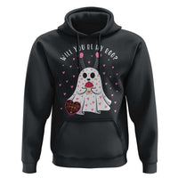 Valentines Ghost Hoodie Will You Be My Boo Cute Funny