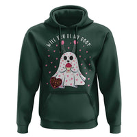 Valentines Ghost Hoodie Will You Be My Boo Cute Funny