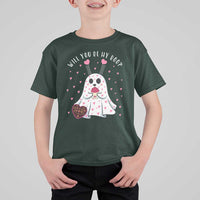 Valentines Ghost T Shirt For Kid Will You Be My Boo Cute Funny