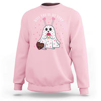 Valentines Ghost Sweatshirt Will You Be My Boo Cute Funny