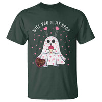 Valentines Ghost T Shirt Will You Be My Boo Cute Funny