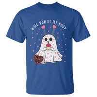 Valentines Ghost T Shirt Will You Be My Boo Cute Funny