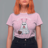 Valentines Ghost T Shirt For Women Will You Be My Boo Cute Funny