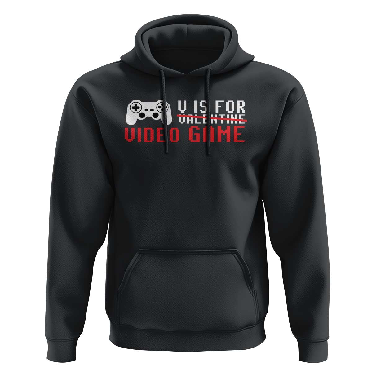 Valentines Day Gamers Hoodie V Is For Video Games Gamer